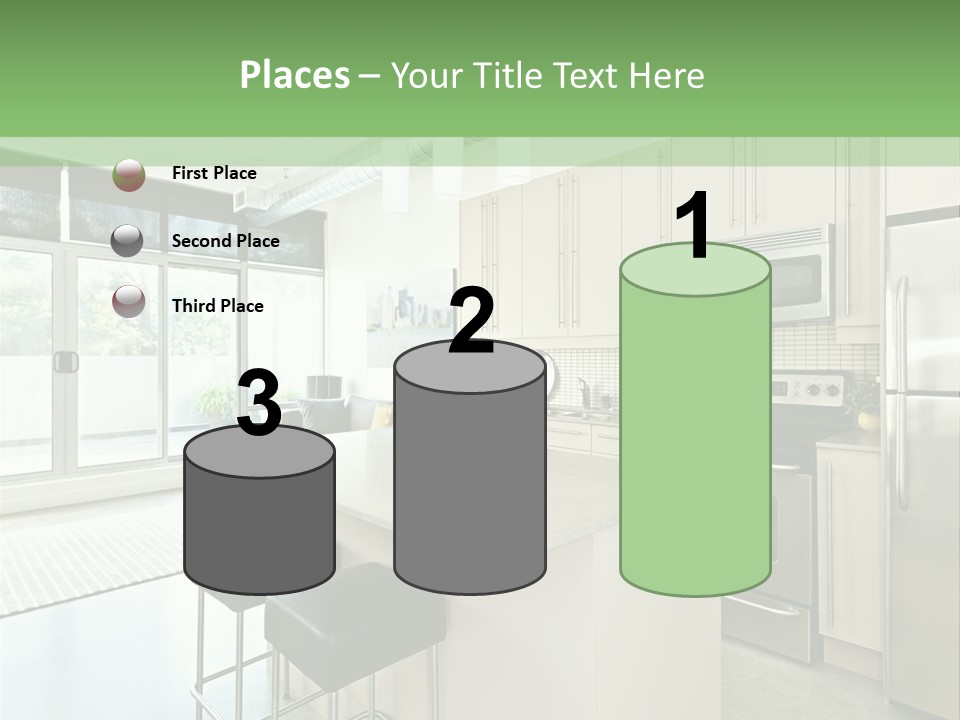 Modern Kitchen Interior PowerPoint Template