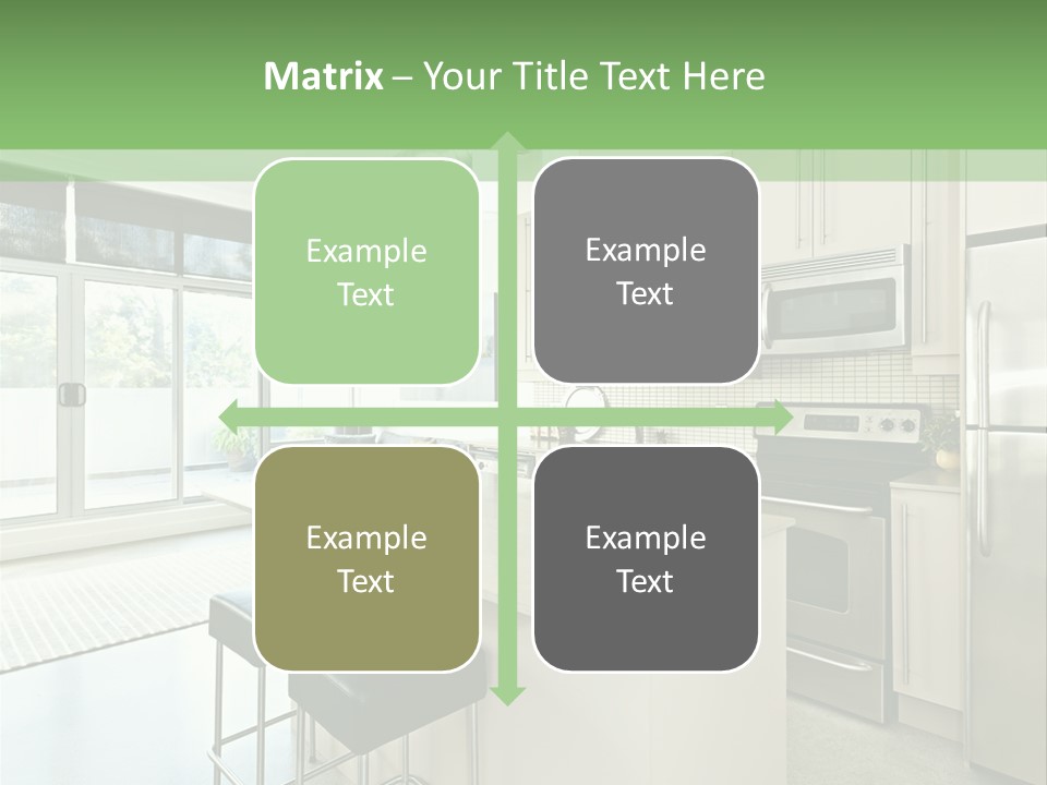 Modern Kitchen Interior PowerPoint Template