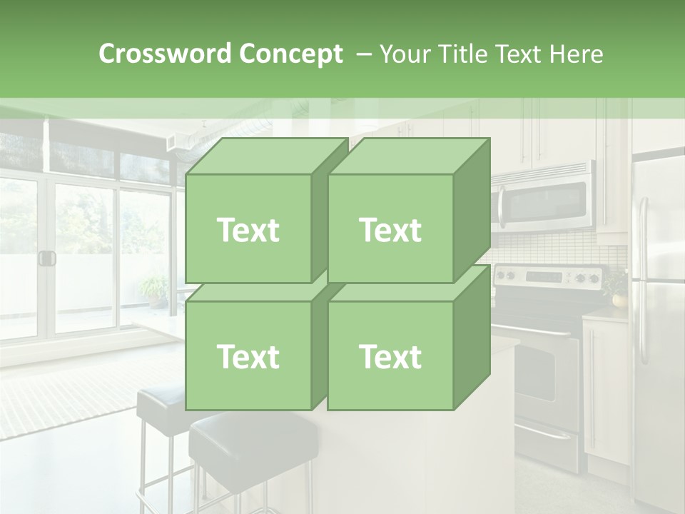 Modern Kitchen Interior PowerPoint Template