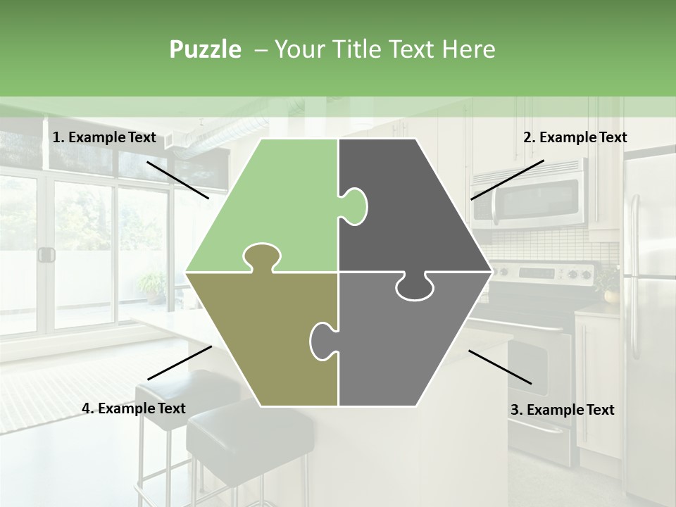 Modern Kitchen Interior PowerPoint Template