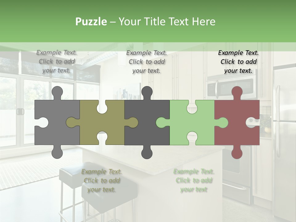 Modern Kitchen Interior PowerPoint Template