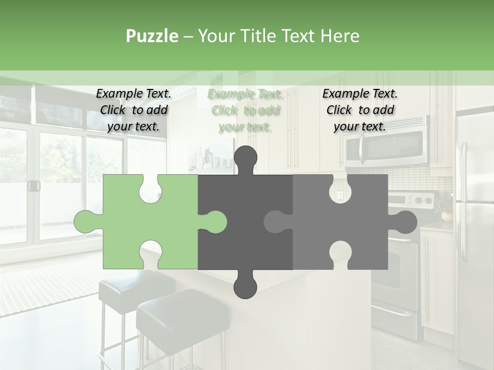 Modern Kitchen Interior PowerPoint Template