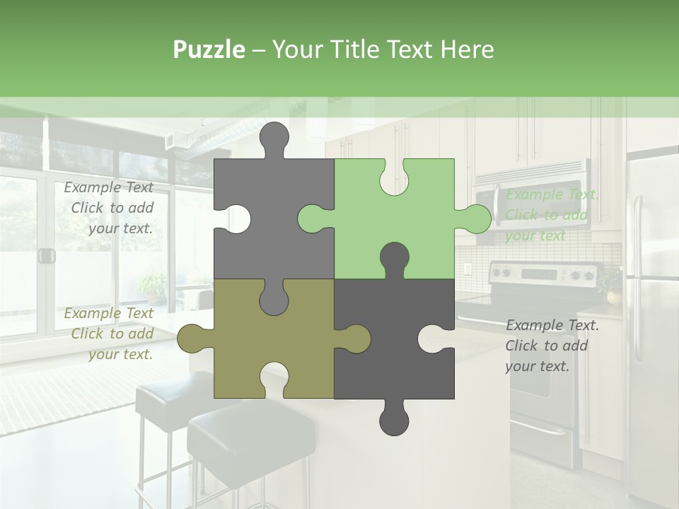 Modern Kitchen Interior PowerPoint Template