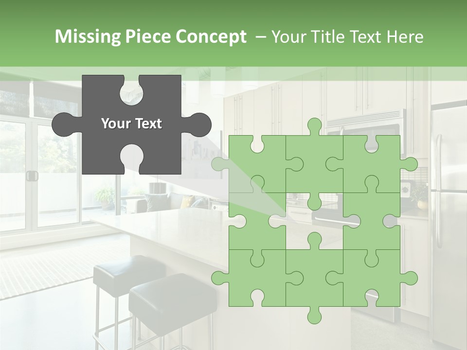 Modern Kitchen Interior PowerPoint Template