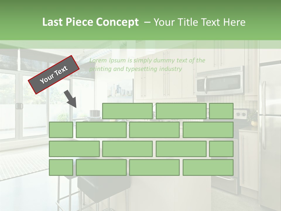 Modern Kitchen Interior PowerPoint Template