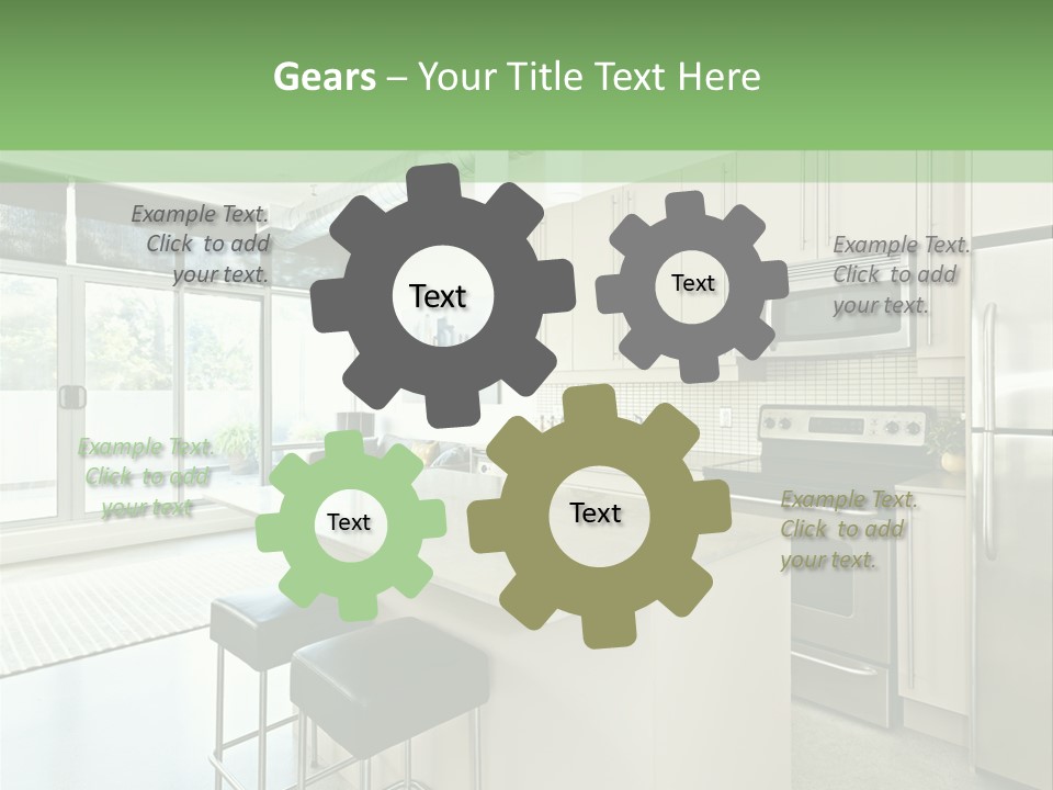 Modern Kitchen Interior PowerPoint Template