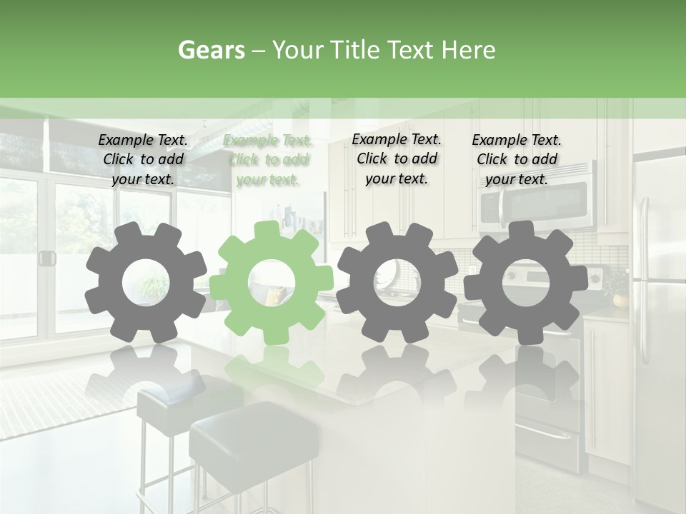 Modern Kitchen Interior PowerPoint Template