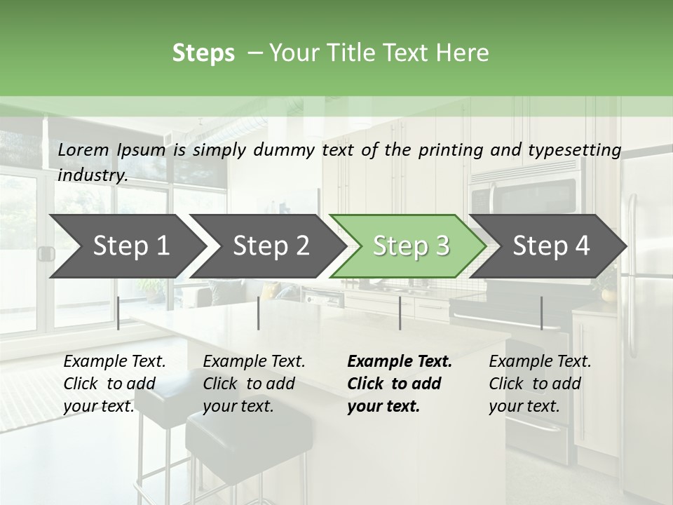 Modern Kitchen Interior PowerPoint Template