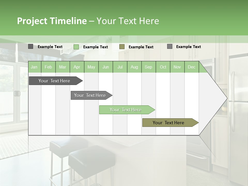 Modern Kitchen Interior PowerPoint Template