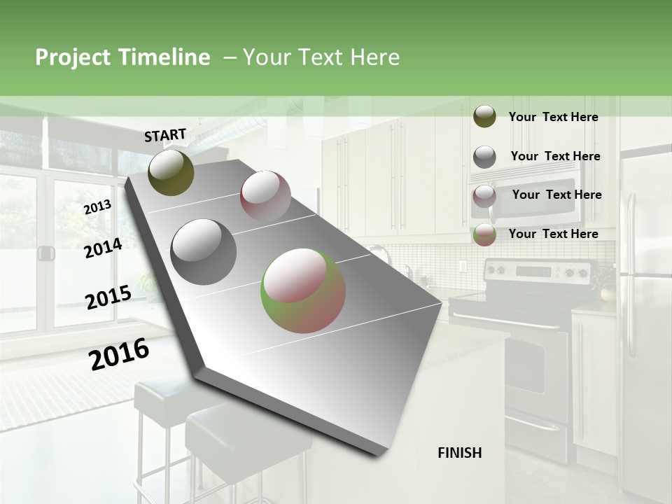 Modern Kitchen Interior PowerPoint Template