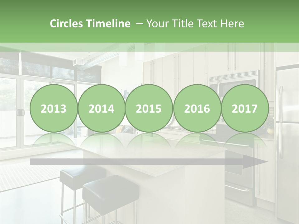 Modern Kitchen Interior PowerPoint Template