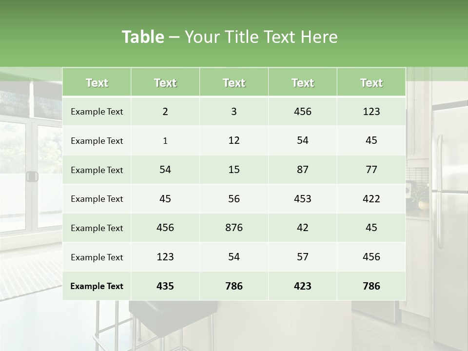 Modern Kitchen Interior PowerPoint Template