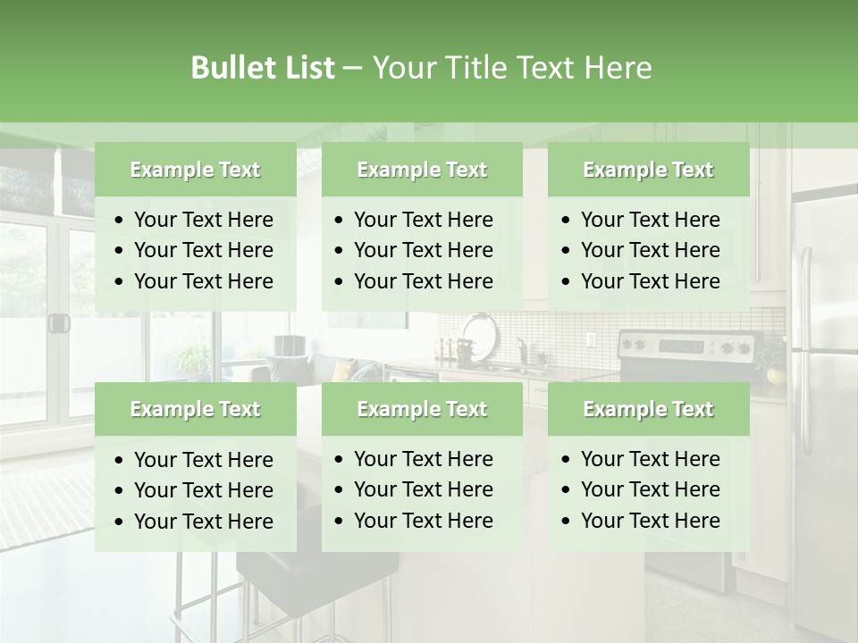 Modern Kitchen Interior PowerPoint Template