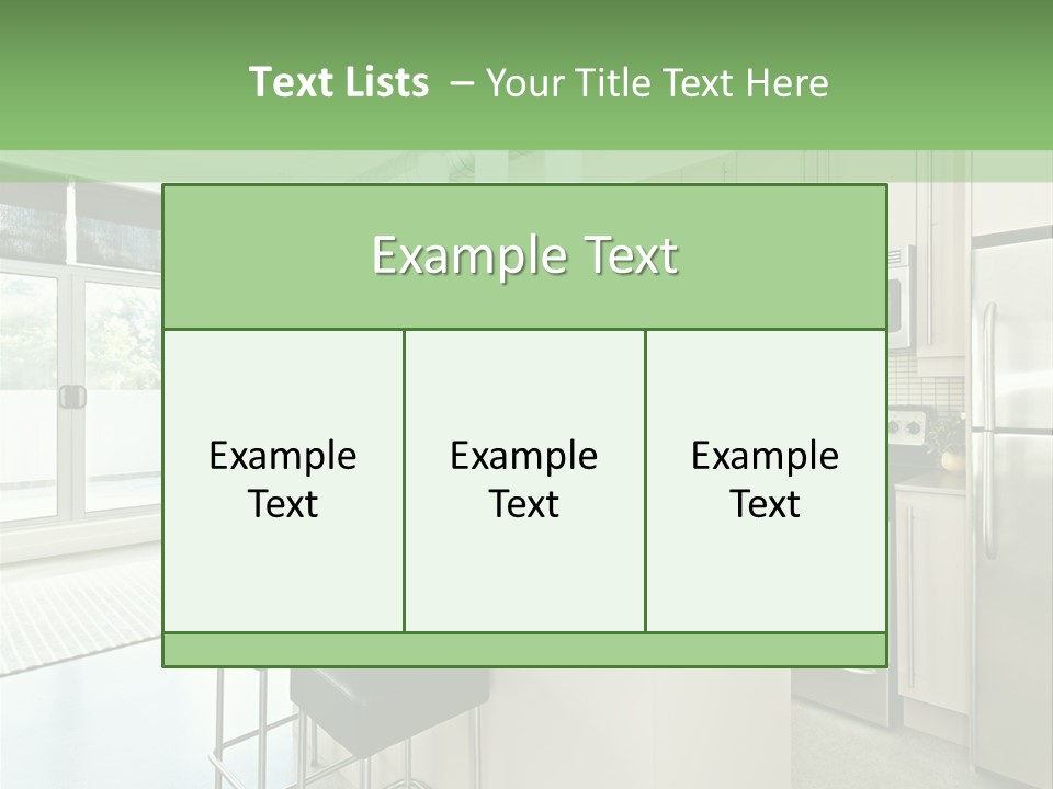 Modern Kitchen Interior PowerPoint Template