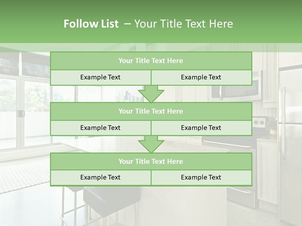 Modern Kitchen Interior PowerPoint Template