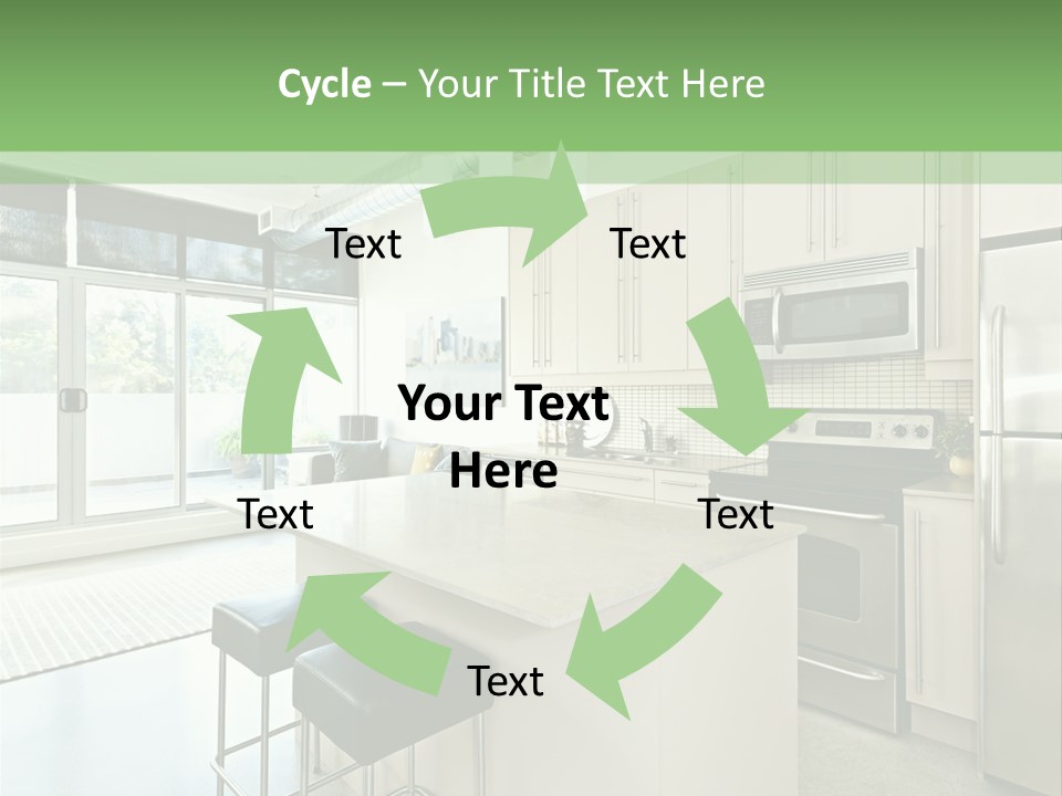 Modern Kitchen Interior PowerPoint Template