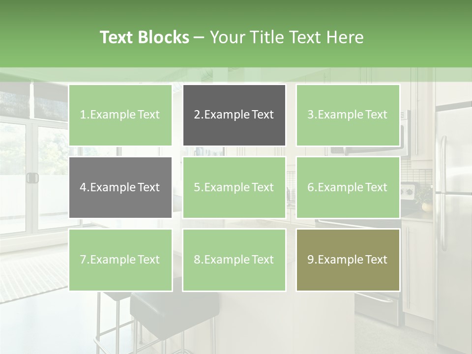 Modern Kitchen Interior PowerPoint Template