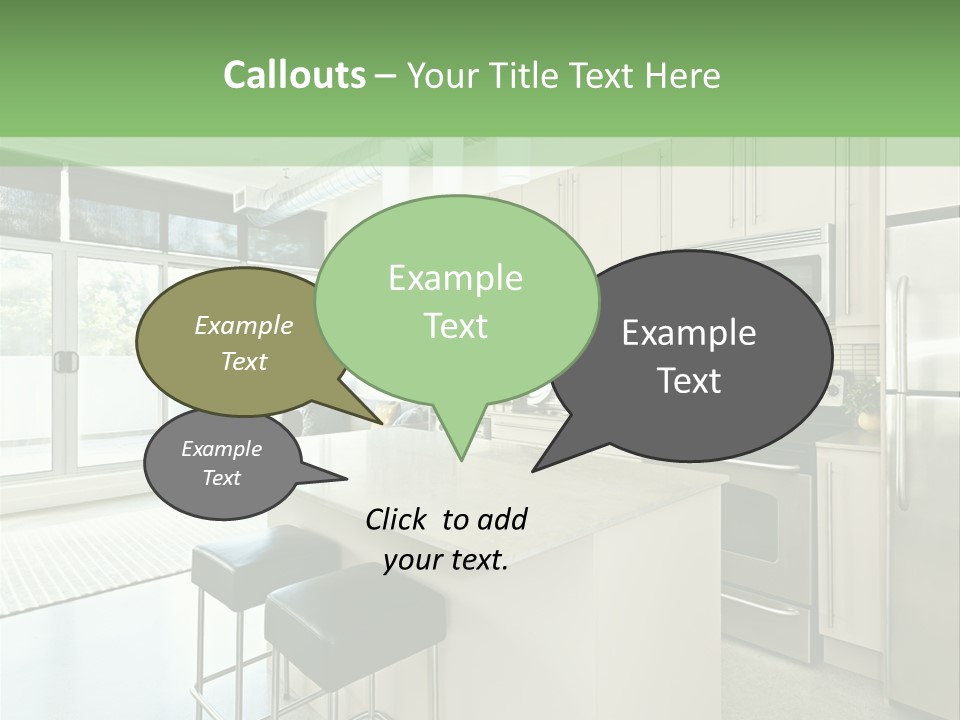 Modern Kitchen Interior PowerPoint Template