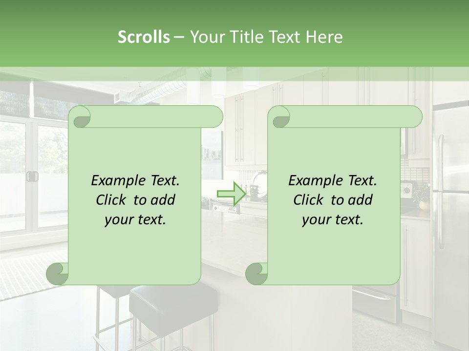 Modern Kitchen Interior PowerPoint Template