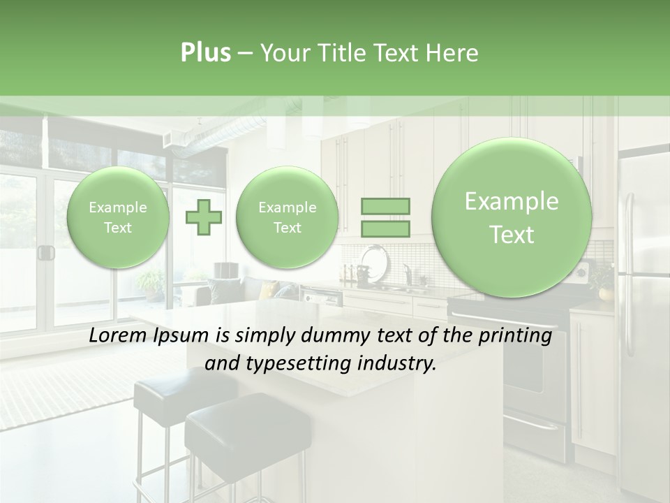 Modern Kitchen Interior PowerPoint Template