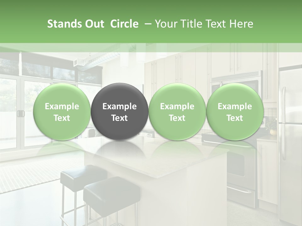 Modern Kitchen Interior PowerPoint Template