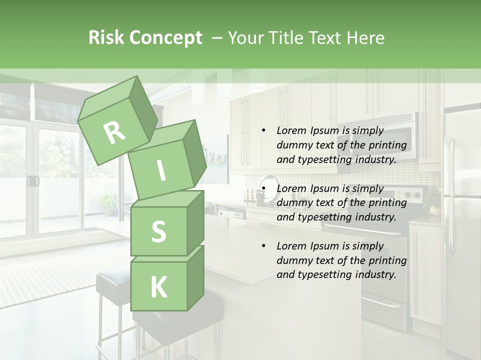 Modern Kitchen Interior PowerPoint Template