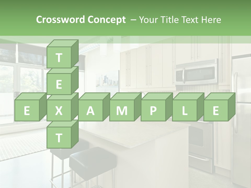 Modern Kitchen Interior PowerPoint Template