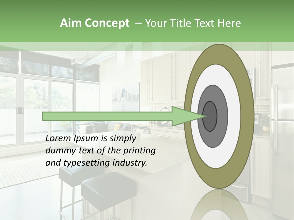 Modern Kitchen Interior PowerPoint Template