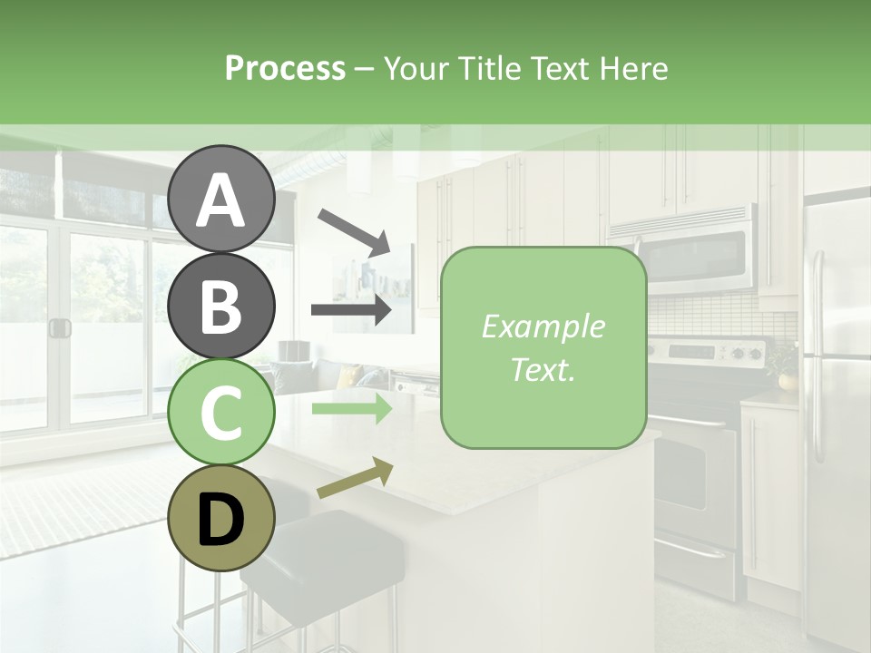 Modern Kitchen Interior PowerPoint Template