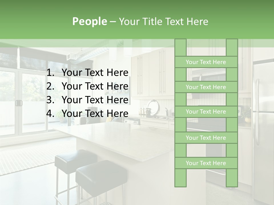 Modern Kitchen Interior PowerPoint Template