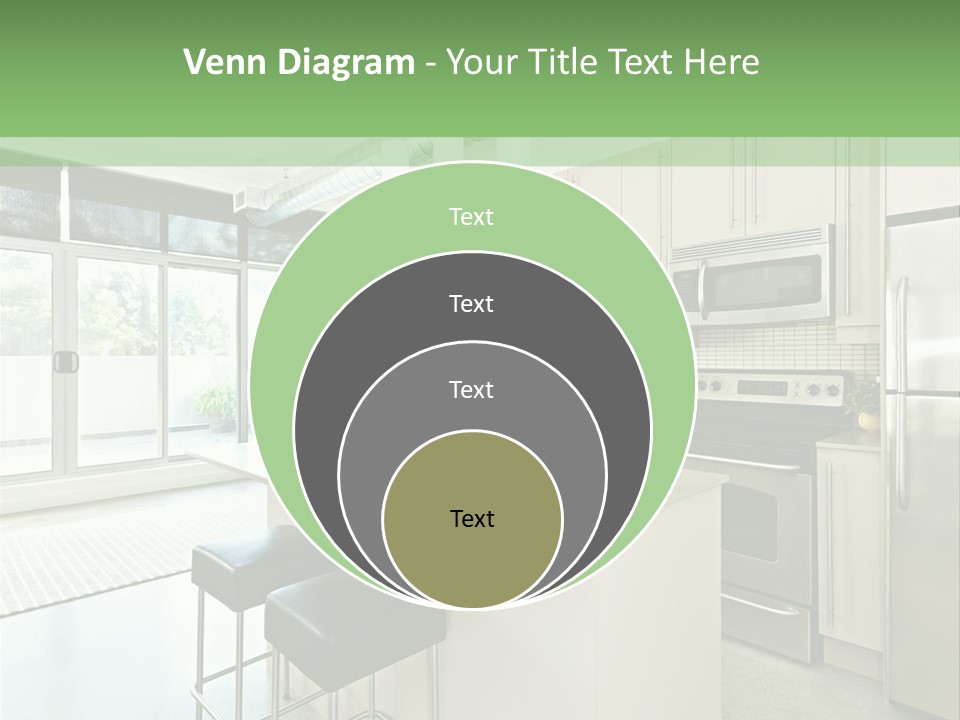 Modern Kitchen Interior PowerPoint Template