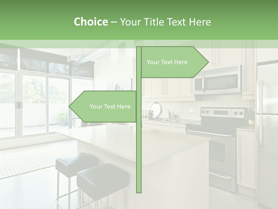 Modern Kitchen Interior PowerPoint Template
