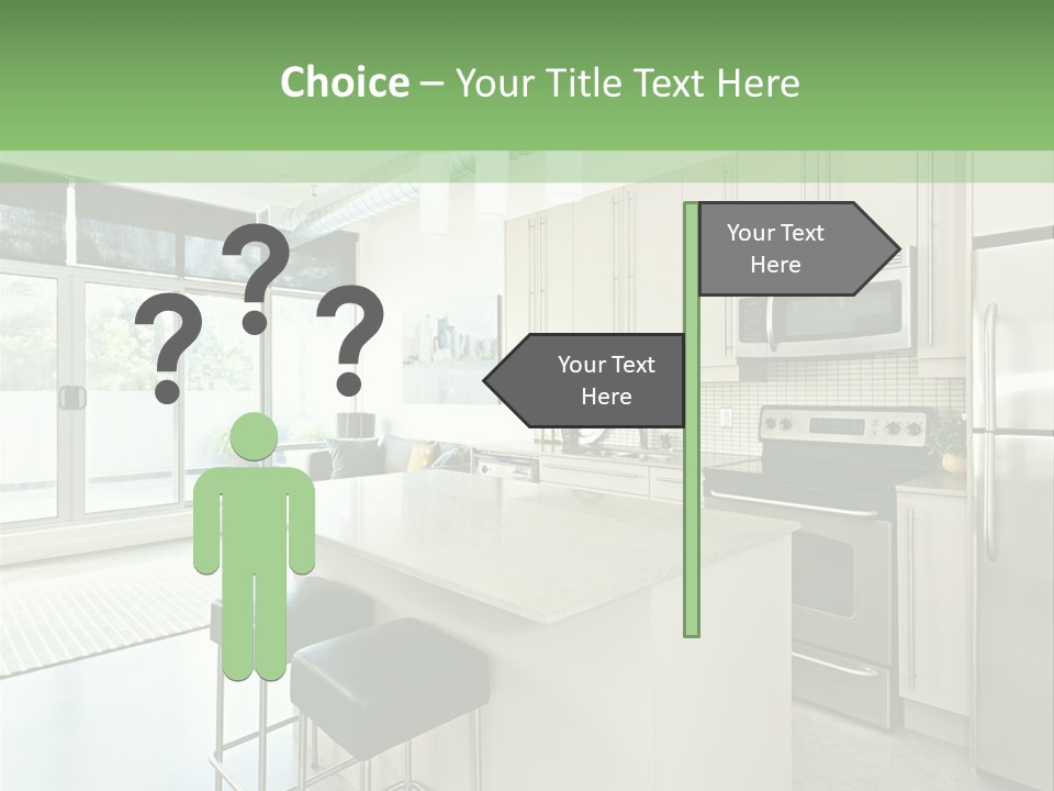 Modern Kitchen Interior PowerPoint Template