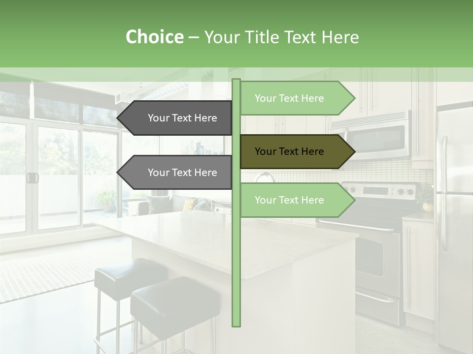 Modern Kitchen Interior PowerPoint Template