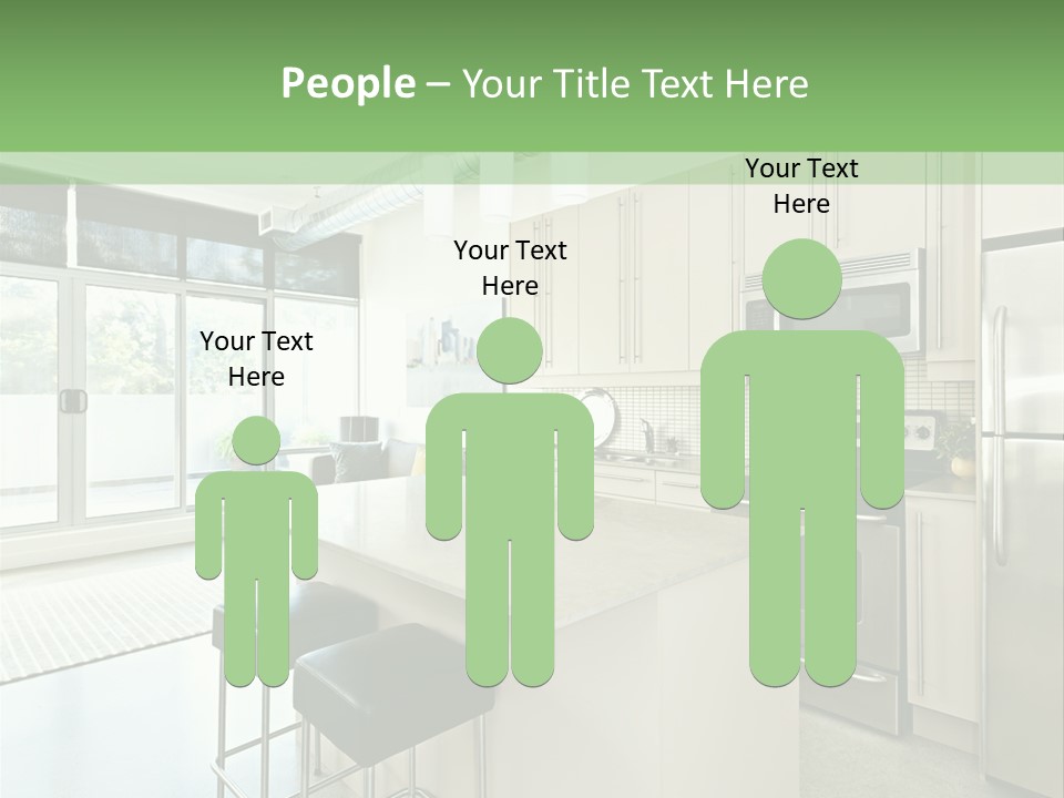 Modern Kitchen Interior PowerPoint Template