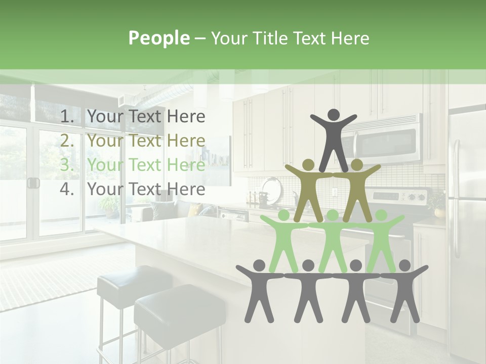 Modern Kitchen Interior PowerPoint Template