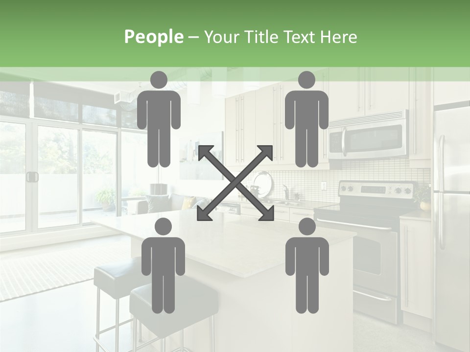 Modern Kitchen Interior PowerPoint Template