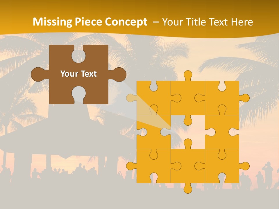 Palm Trees In Miami PowerPoint Template