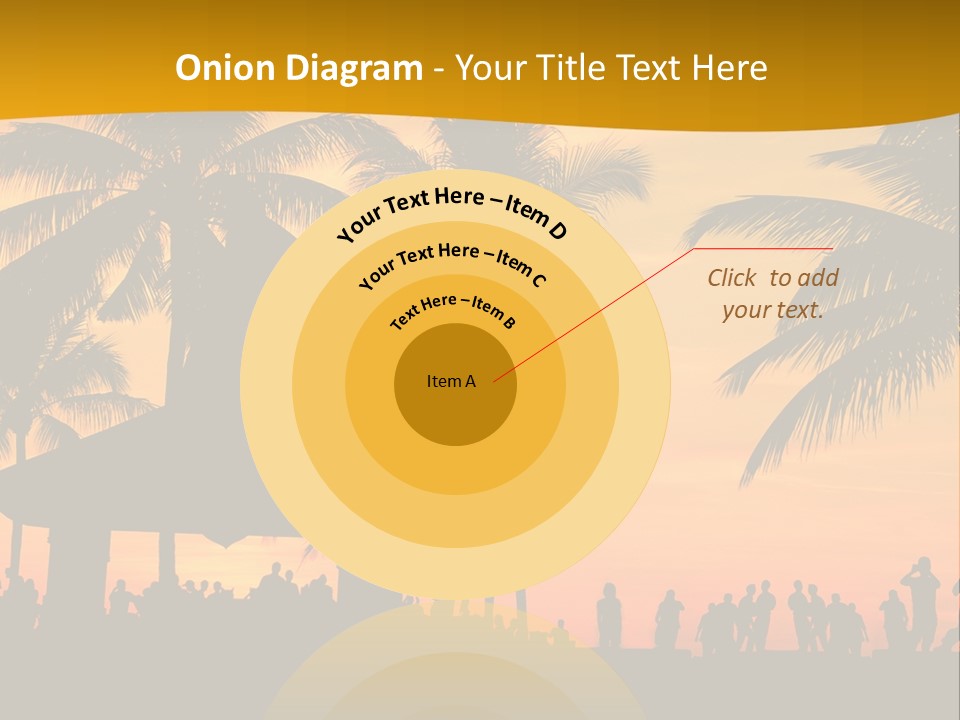 Palm Trees In Miami PowerPoint Template