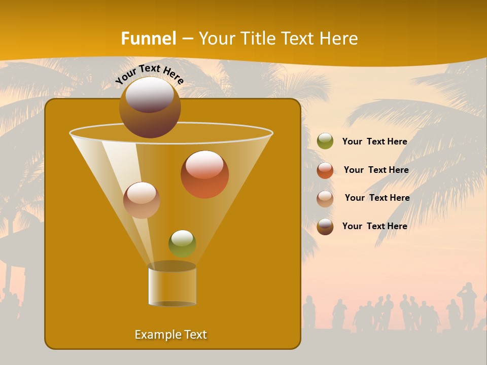 Palm Trees In Miami PowerPoint Template