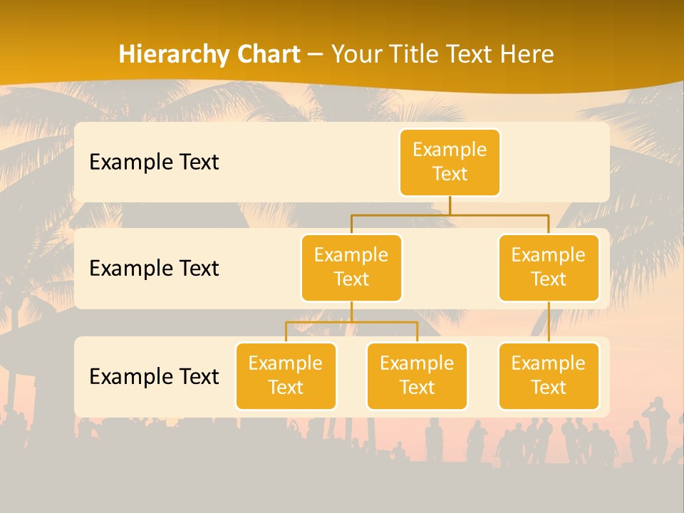 Palm Trees In Miami PowerPoint Template