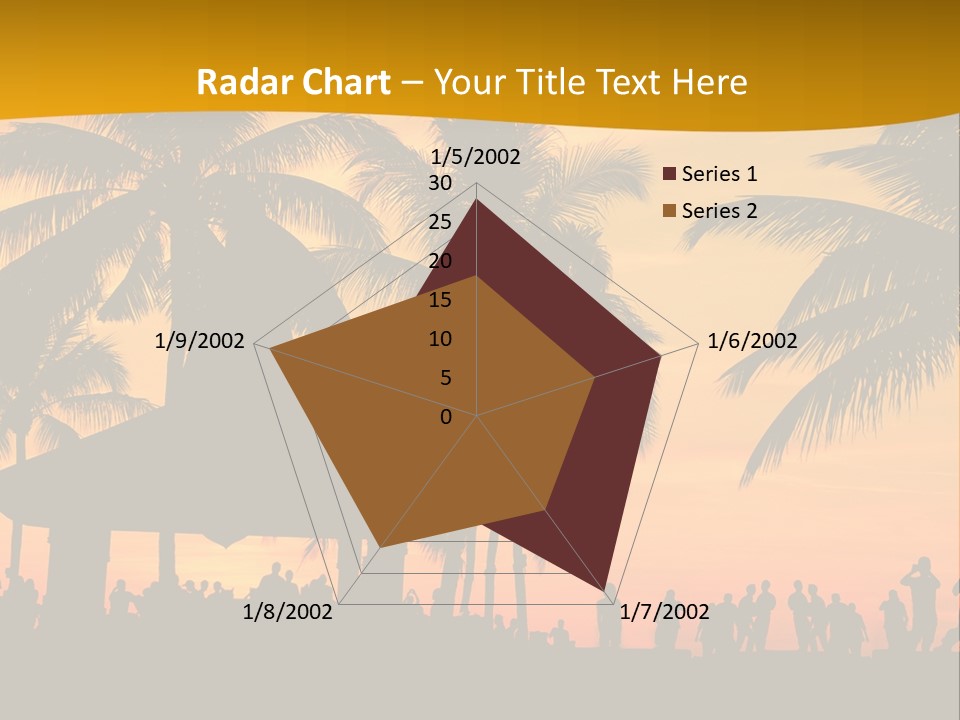 Palm Trees In Miami PowerPoint Template