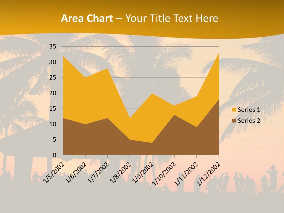 Palm Trees In Miami PowerPoint Template