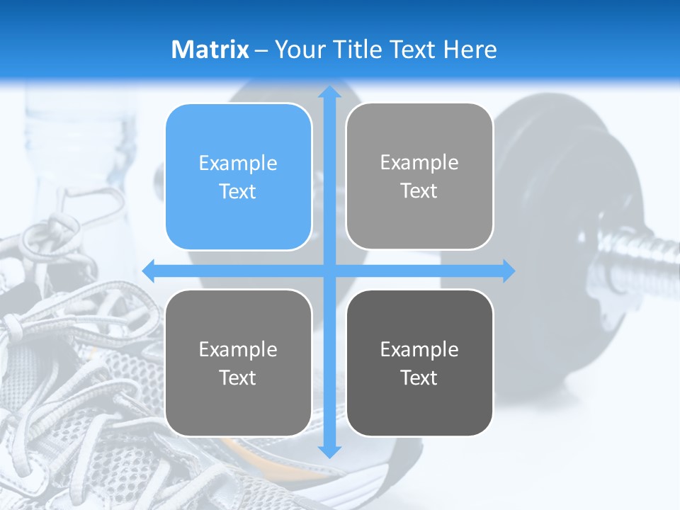 Dumbbells And Sneakers PowerPoint Template