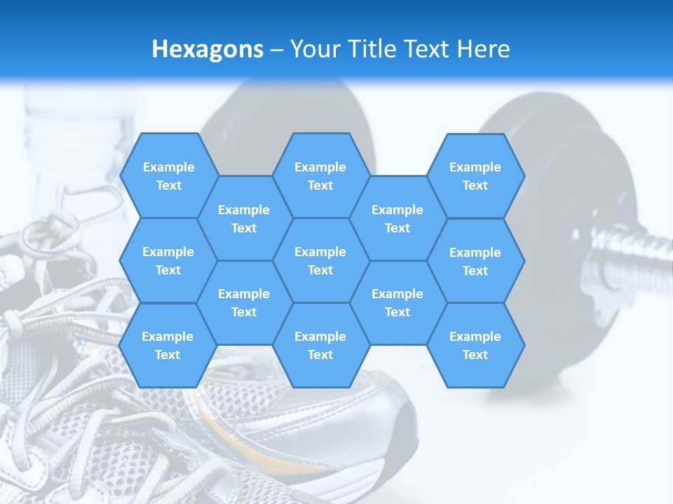 Dumbbells And Sneakers PowerPoint Template