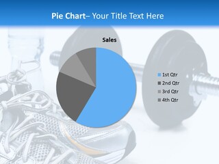Dumbbells And Sneakers PowerPoint Template
