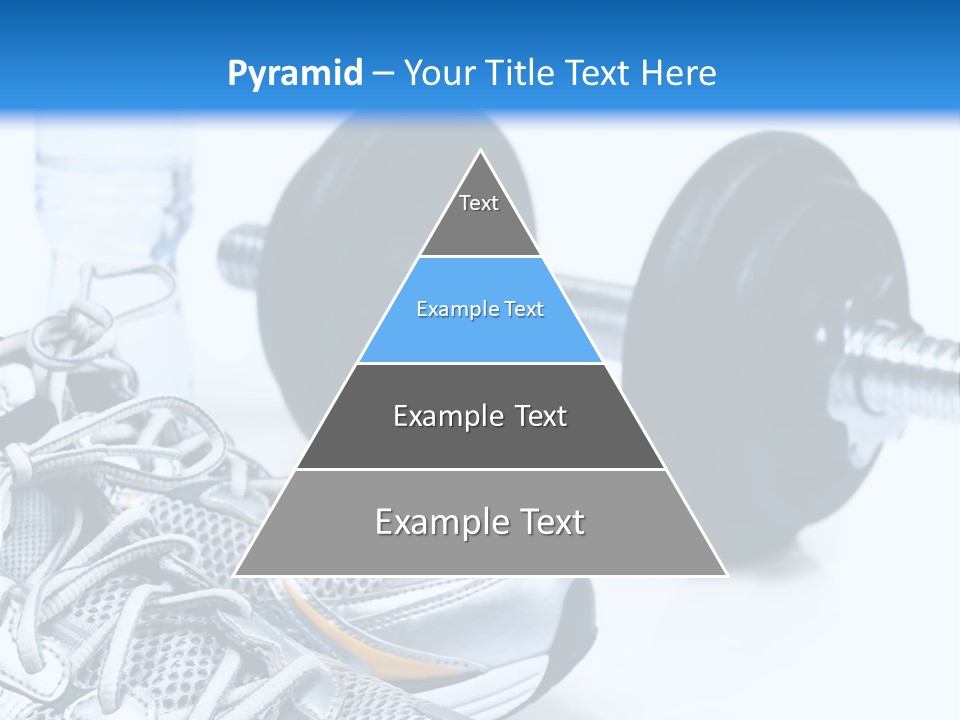 Dumbbells And Sneakers PowerPoint Template