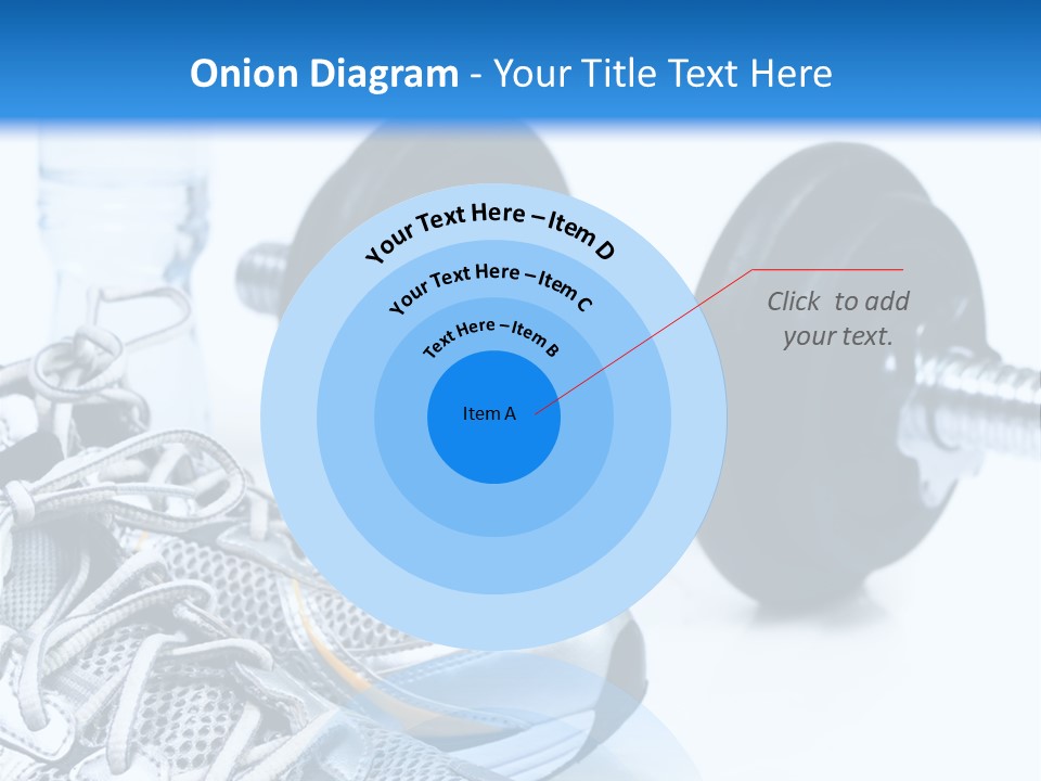 Dumbbells And Sneakers PowerPoint Template