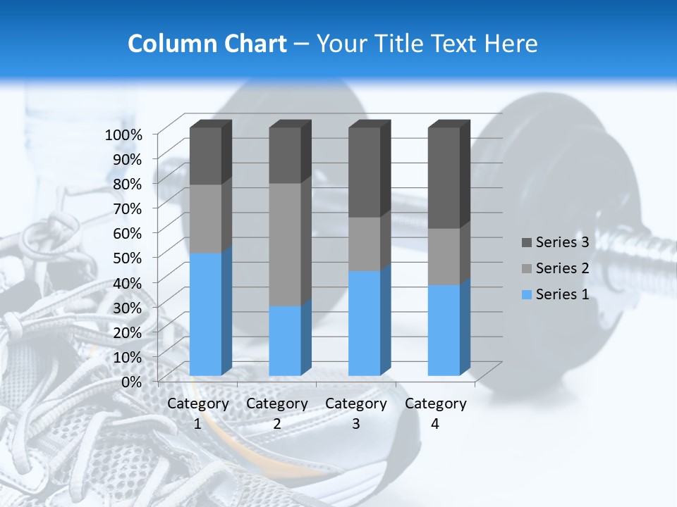 Dumbbells And Sneakers PowerPoint Template