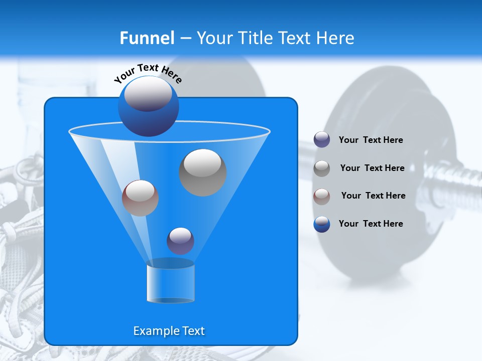 Dumbbells And Sneakers PowerPoint Template